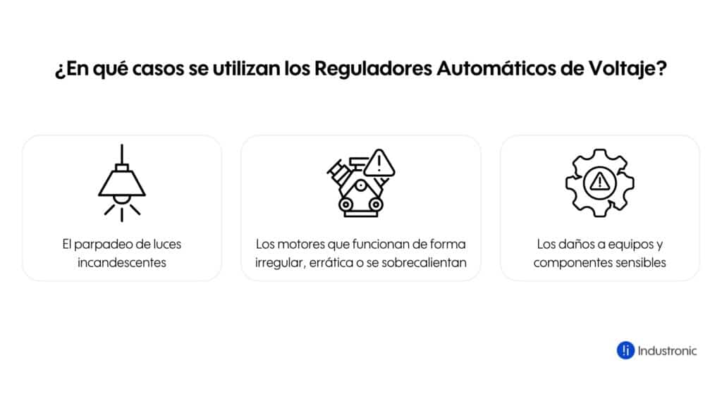 casos en que se utilizan reguladores avr